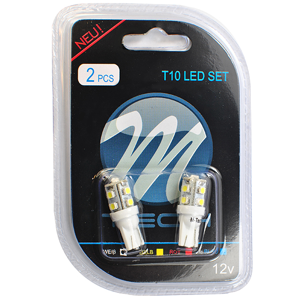Εικόνα 2 από 2 — T10 W5W 12V W2,1×9,5d LED 9xSMD3528 ΛΕΥΚΟ (ΚΑΡΦΩΤΟ ΑΚΑΛΥΚΟ) BLISTER 2ΤΕΜ. M-TECH