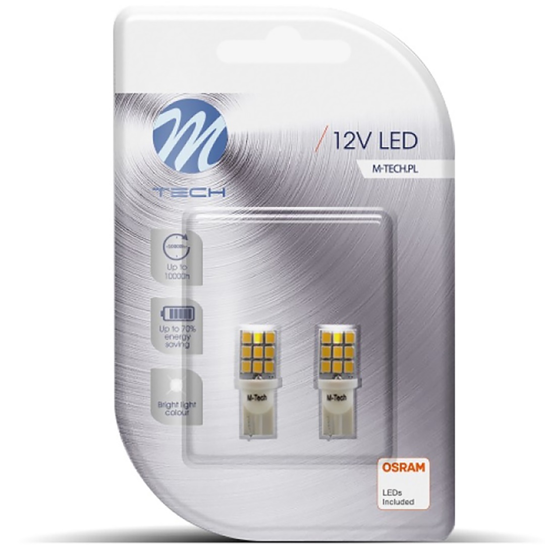 Εικόνα 3 από 3 — T10 W5W 12V W2,1×9,5d LED 9xSMD2835 ΛΕΥΚΟ (ΚΑΡΦΩΤΟ ΑΚΑΛΥΚΟ) BLISTER 2ΤΕΜ. M-TECH
