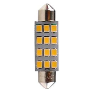 ΛΑΜΠΑΚΙΑ ΠΛΑΦΟΝΙΕΡΑΣ C5W/C10W 12V SV8.5 41mm 1,5W 12xSMD2835 LED OSRAM ΛΕΥΚΟ BLISTER 2ΤΕΜ. M-TECH