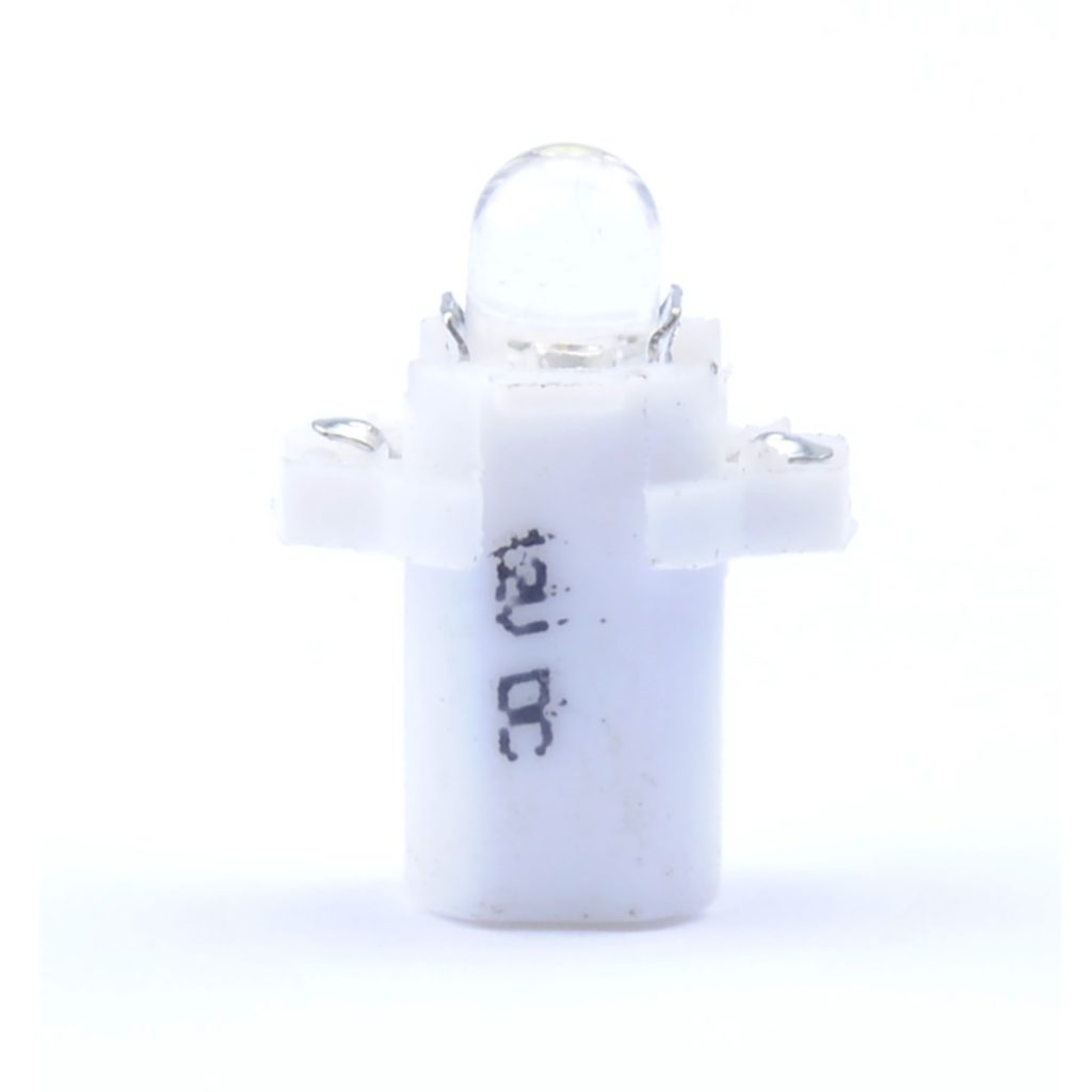 Εικόνα 1 από 2 — BAX 12V B8,3d 0,2W LED 1xFLUX 5mm ΛΕΥΚΟ BLISTER 2ΤΕΜ. M-TECH