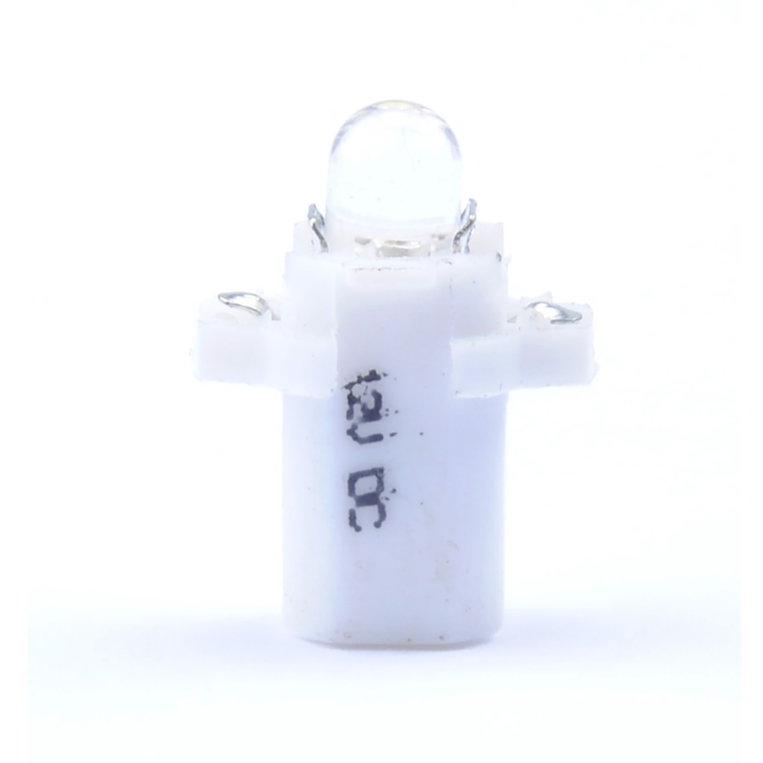 Εικόνα 1 από 2 — BAX 12V B8,3d 0,2W LED 1xFLUX 5mm ΛΕΥΚΟ BLISTER 2ΤΕΜ. M-TECH
