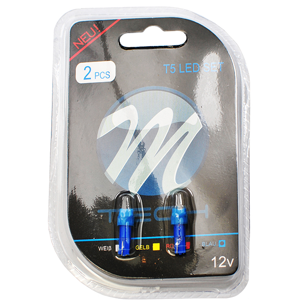 Εικόνα 2 από 2 — T5 12V W2x4,6d LED 1xSMD5050 ΜΠΛΕ (ΚΑΡΦΩΤΟ ΑΚΑΛΥΚΟ) BLISTER 2ΤΕΜ.