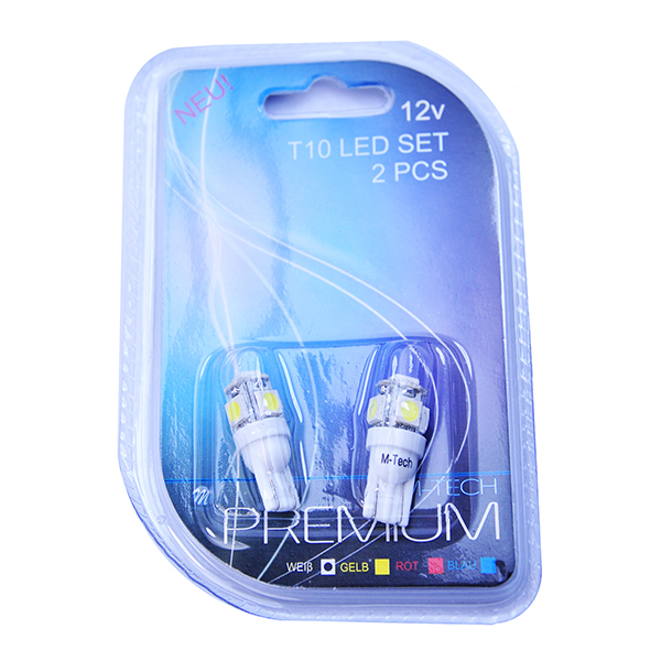 Εικόνα 2 από 2 — T10 W5W 12V W2,1×9,5d LED 5xSMD5050 ΛΕΥΚΟ (ΚΑΡΦΩΤΟ ΑΚΑΛΥΚΟ) BLISTER 2ΤΕΜ. M-TECH