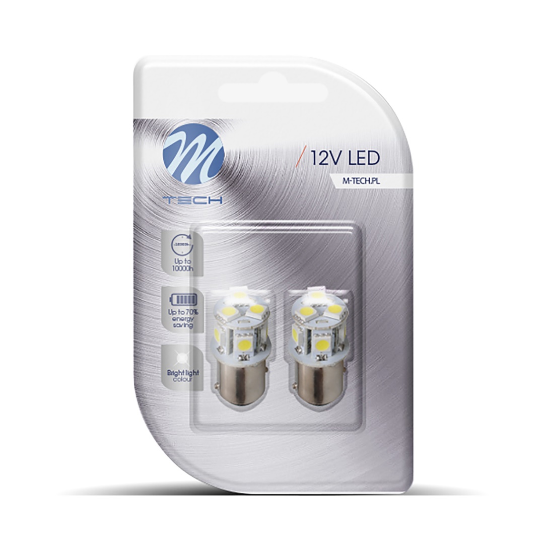 Εικόνα 1 από 1 — P21/5W 12V BAY15d LED 18xFlux 5mm 1,2W PREMIUM ΛΕΥΚΟ (ΔΙΠΟΛΙΚΟ) BLISTER 2ΤΕΜ. M-TECH