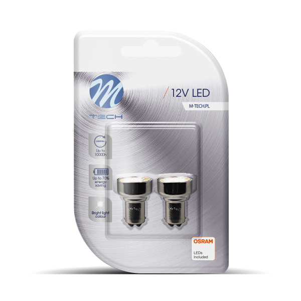 Εικόνα 1 από 1 — P21/5W 12V BAY15d 19xSMD2835 LED OSRAM ΛΕΥΚΟ BLISTER 2ΤΕΜ. M-TECH