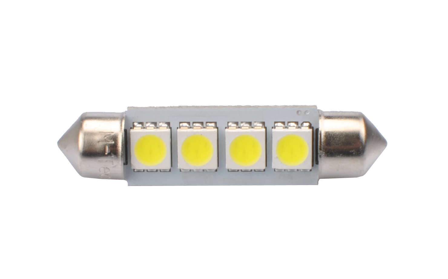 Εικόνα 1 από 1 — ΛΑΜΠΑΚΙΑ ΠΛΑΦΟΝΙΕΡΑΣ C5W/C10W 12V 0,96W SV8,5 41mm CAN-BUS LED 4xSMD5050 PREMIUM ΛΕΥΚΟ BLISTER 2ΤΕΜ