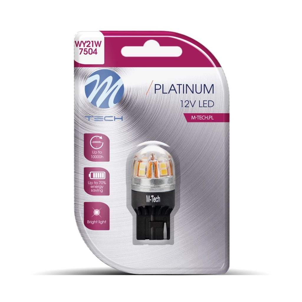 Εικόνα 1 από 2 — W21W (T20) 12/24V W3x16d 15x2835SMD LED CAN-BUS ΠΟΡΤΟΚΑΛΙ PLATINIUM M-TECH –   1 ΤΕΜ