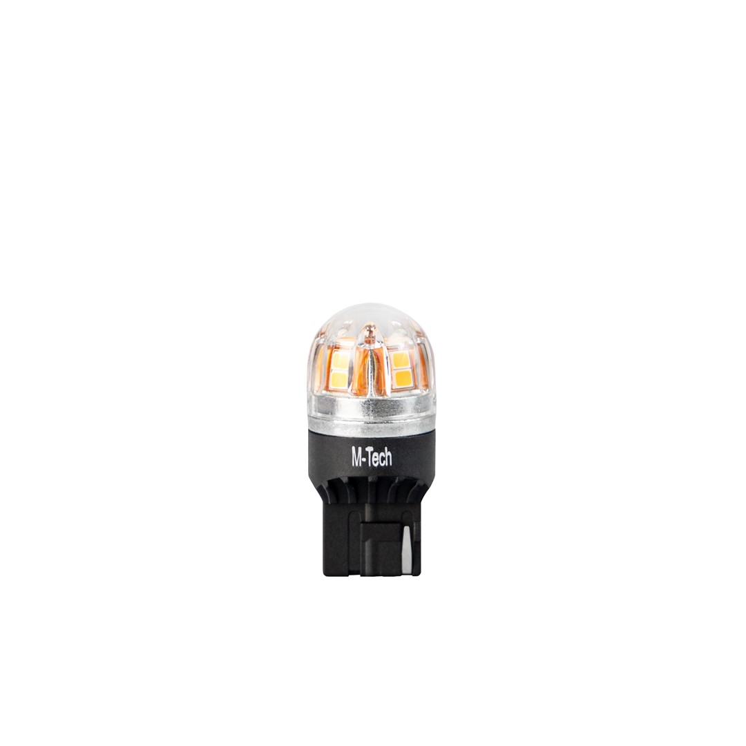Εικόνα 2 από 2 — W21W (T20) 12/24V W3x16d 15x2835SMD LED CAN-BUS ΠΟΡΤΟΚΑΛΙ PLATINIUM M-TECH –   1 ΤΕΜ