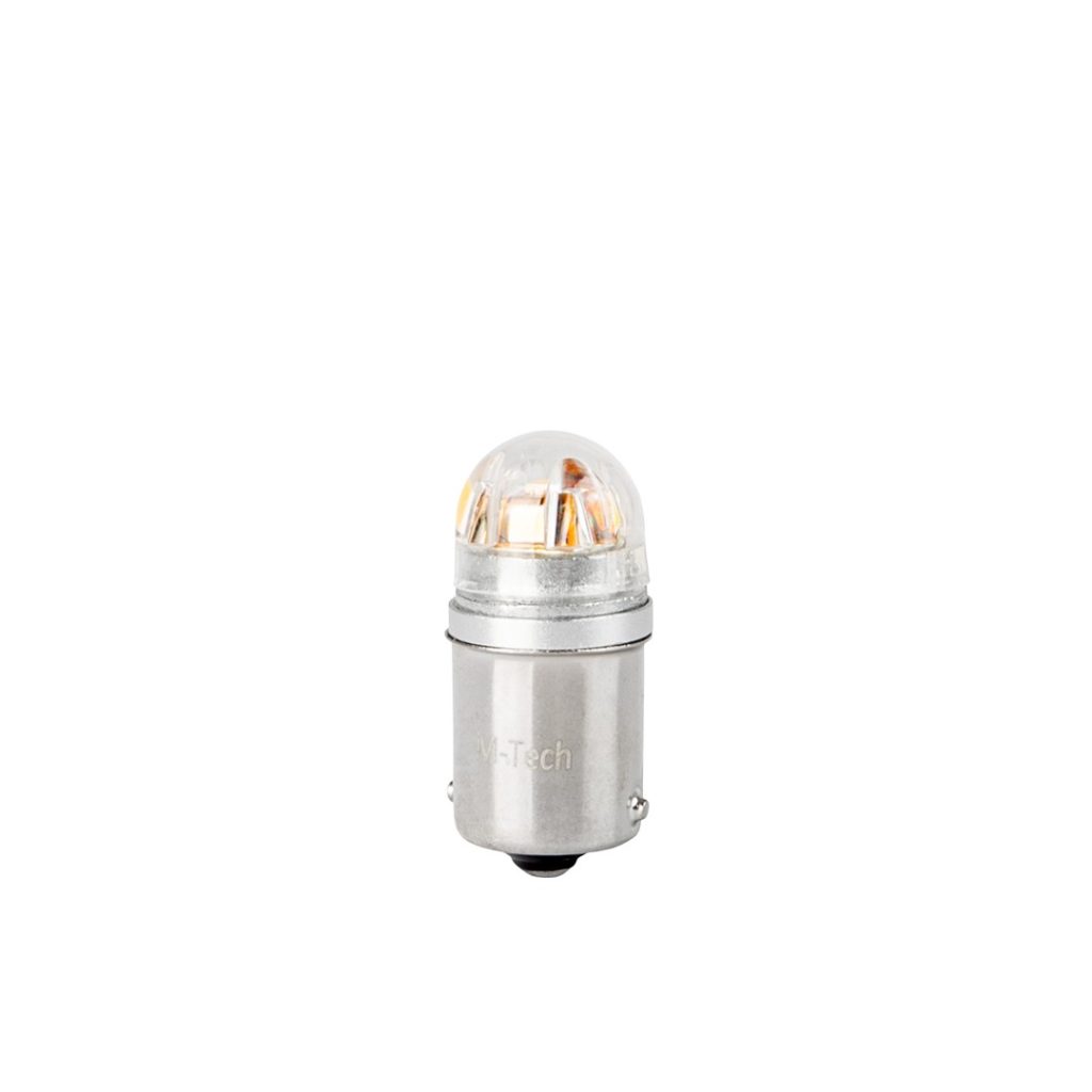 Εικόνα 2 από 2 — ΛΑΜΠΑΚΙΑ R5W 12/24V BA15s 5x2835SMD LED CAN-BUS ΛΕΥΚΟ (ΜΟΝΟΠΟΛΙΚΟ-ΦΟΥΝΤΟΥΚΙ) PLATINIUM BLISTER  M-TECH – 2 ΤΕΜ.