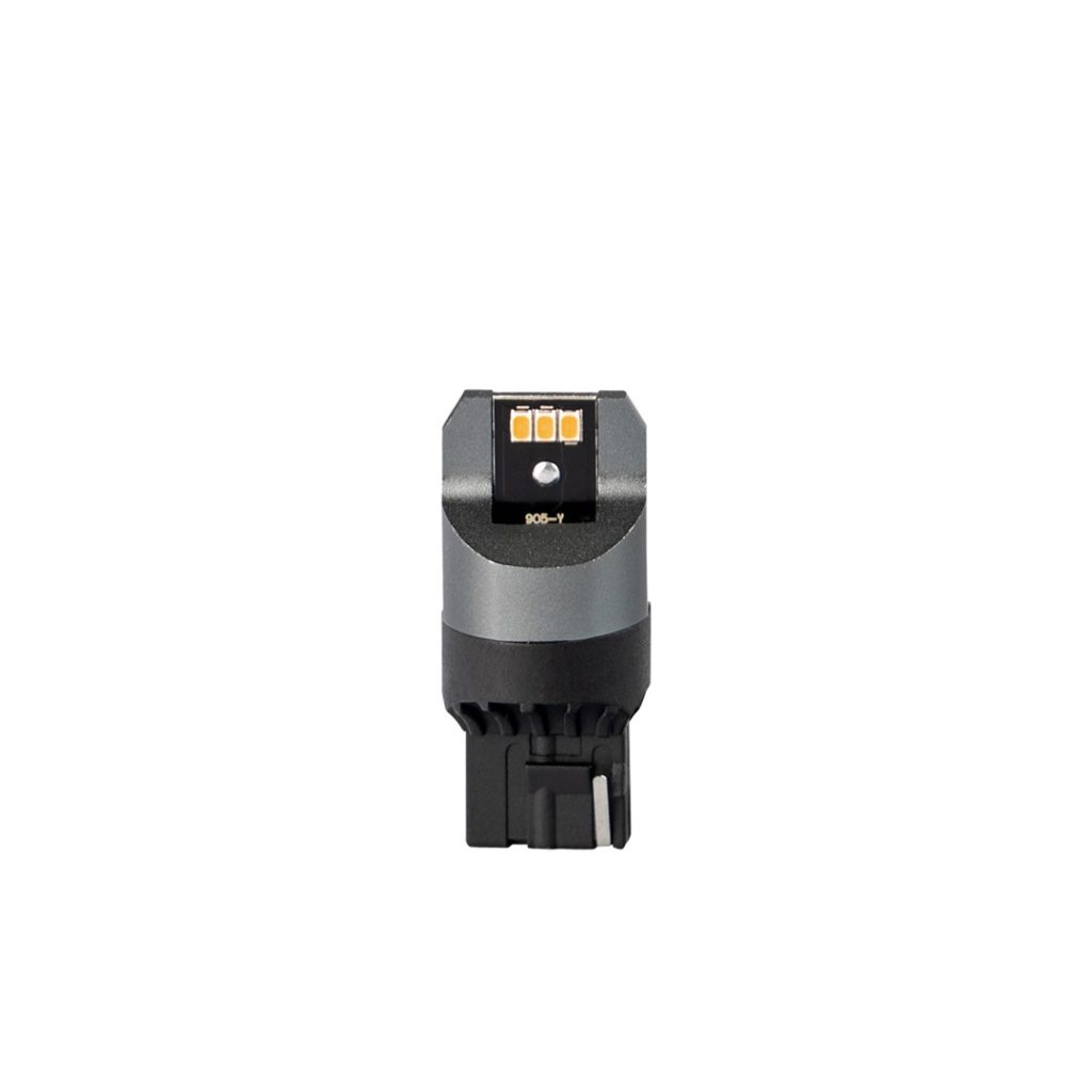 Εικόνα 2 από 2 — WY21W (T20) 12/24V W3x16d 6xSMD3020 CAN-BUS ΠΟΡΤΟΚΑΛΙ LIMITED BLACK BLISTER M-TECH – 1 Τεμ.