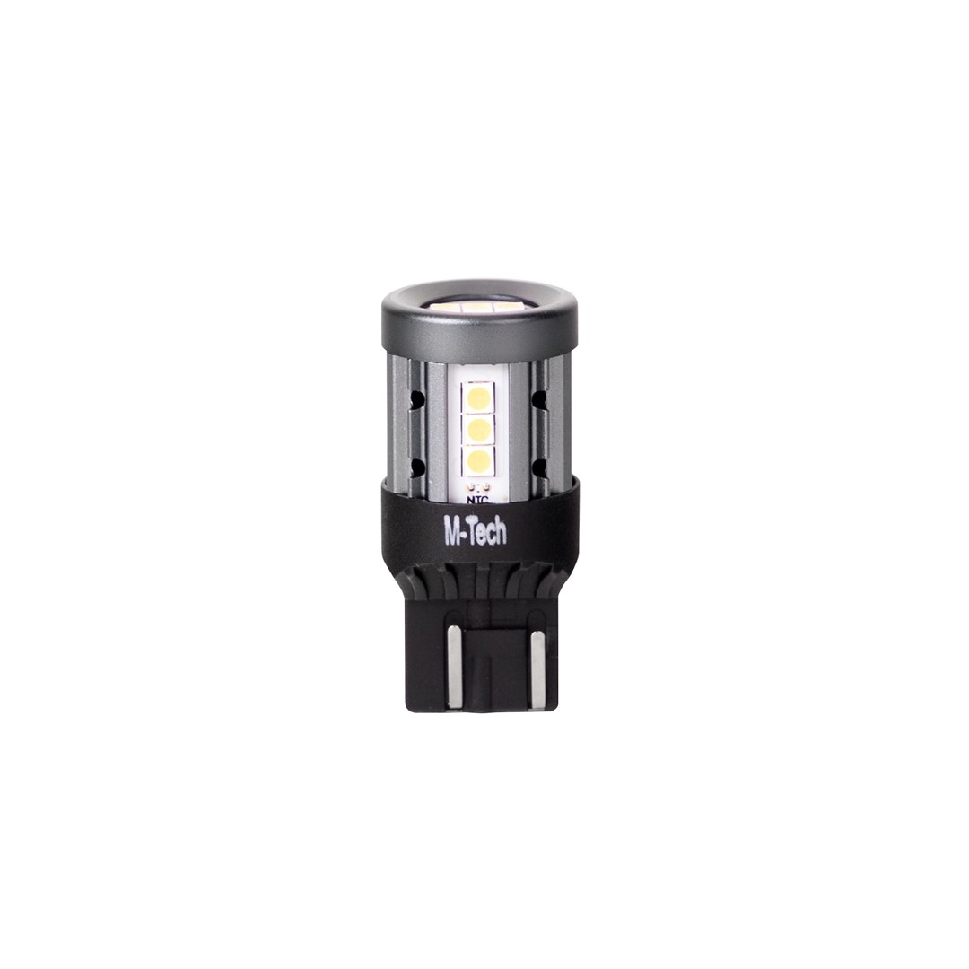 Εικόνα 2 από 2 — ΛΑΜΠΑΚΙ W21/5W T20 7443 W3x16q 12/24V 600lm 4W 15x3030SMD LED CAN-BUS PLATINIUM ΛΕΥΚΟ BLISTER – 1 ΤΕΜ.