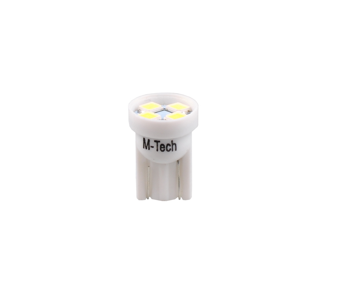 Εικόνα 2 από 2 — T10 W5W 24V W1,2×9,5d LED 4xSMD3528 ΛΕΥΚΟ ΔΙΑΘΛΑΣΗ (ΚΑΡΦΩΤΟ ΑΚΑΛΥΚΟ) HEAVY DUTY BLISTER 2ΤΕΜ. M-TECH