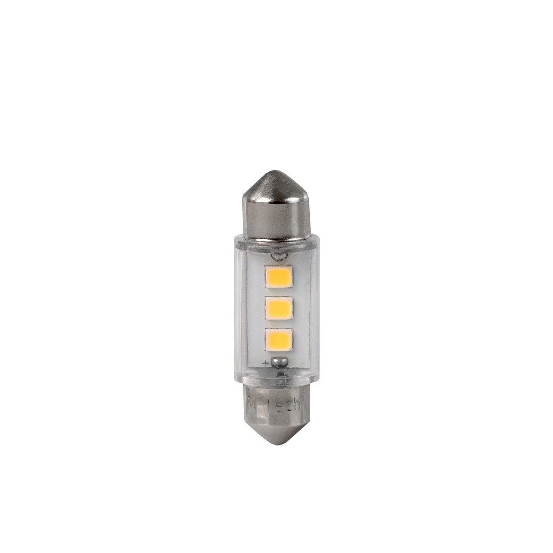 Εικόνα 2 από 2 — ΛΑΜΠΑΚΙΑ ΠΛΑΦΟΝΙΕΡΑΣ C5W 24V SV8,5 36mm 3xSMD2835 LED ΛΕΥΚΟ HEAVY DUTY BLISTER M-TECH – 2 Τεμ.