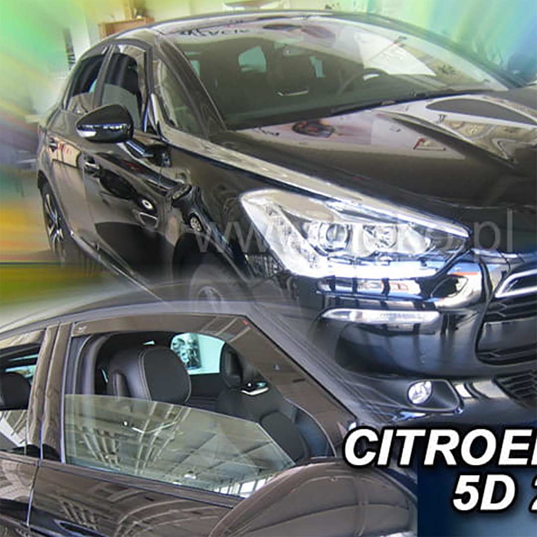 Εικόνα 1 από 5 — ΑΝΕΜΟΘΡΑΥΣΤΕΣ ΓΙΑ CITROEN DS5 5D 2012-2018 ΖΕΥΓΑΡΙ ΑΠΟ ΕΥΚΑΜΠΤΟ ΦΙΜΕ ΠΛΑΣΤΙΚΟ HEKO – 2 ΤΕΜ.