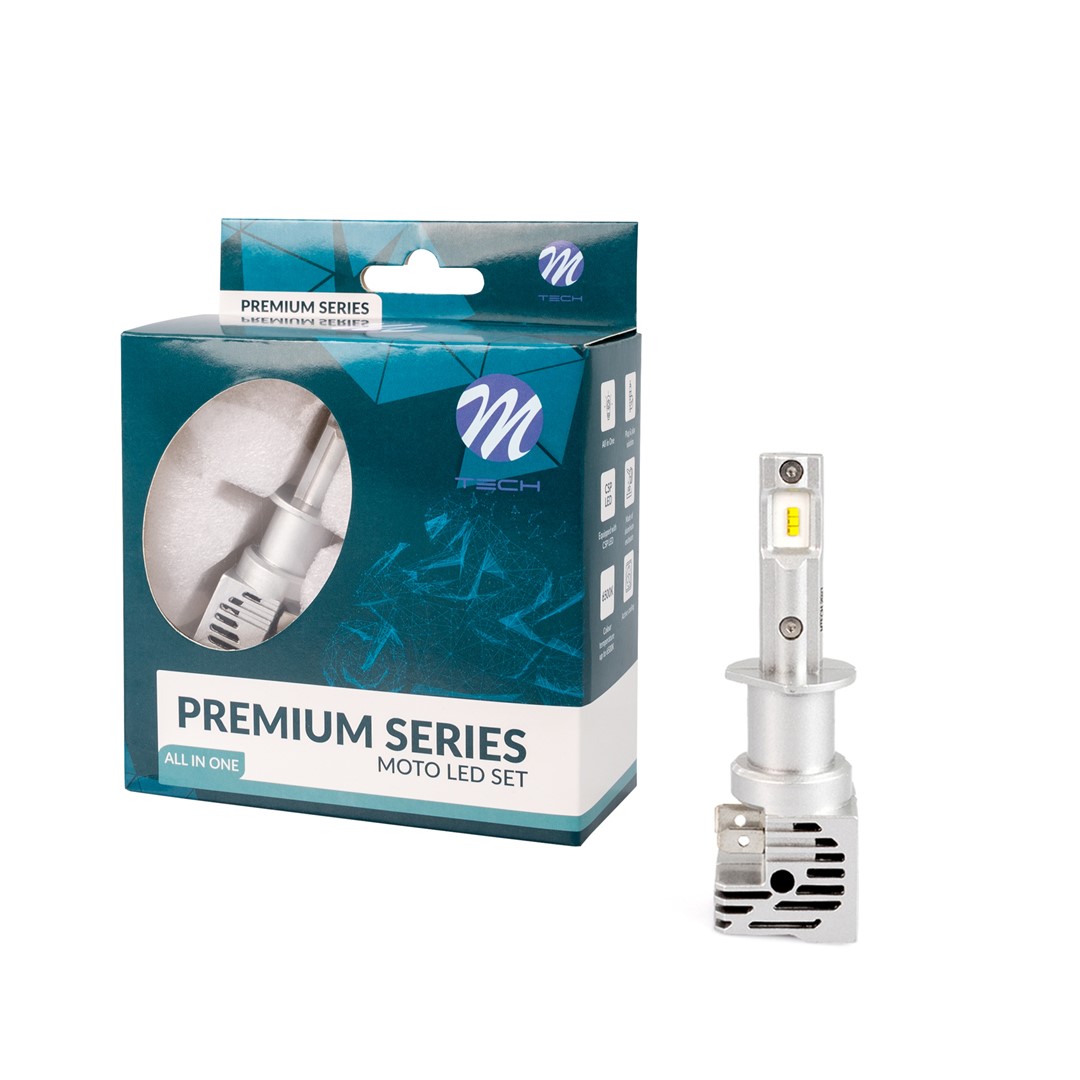 Εικόνα 1 από 3 — ΛΑΜΠΑ LED H1 9-32V 6.500K 5.000lm 50W CSP1860 LED ALL IN ONE PREMIUM SERIES  M-TECH – 1 ΤΕΜ.