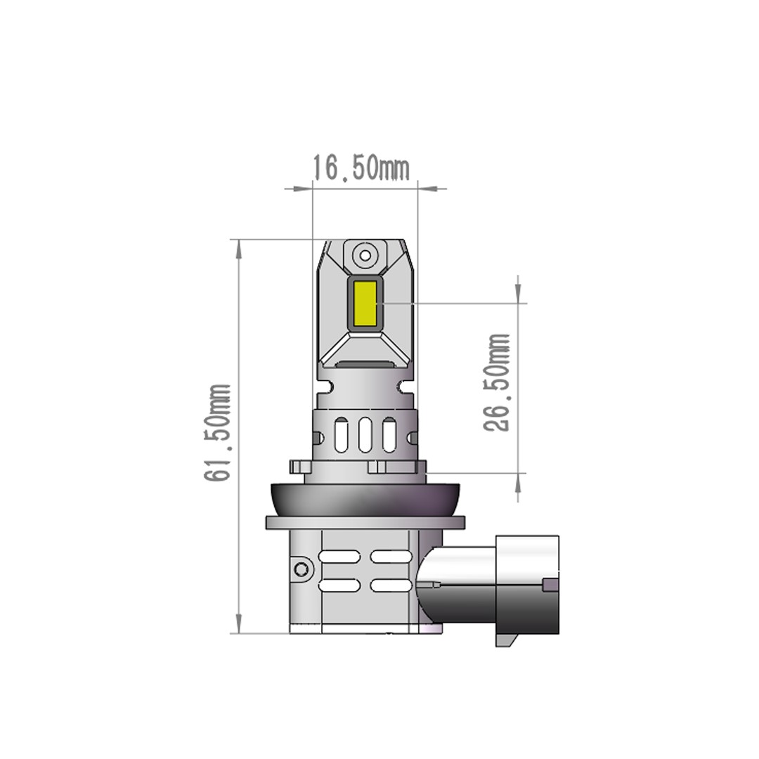Εικόνα 2 από 4 — ΛΑΜΠΕΣ H11 12V 2x 21W max6.000K 4600lm PRO SMART SERIES LED  M-TECH – 2 τεμ.