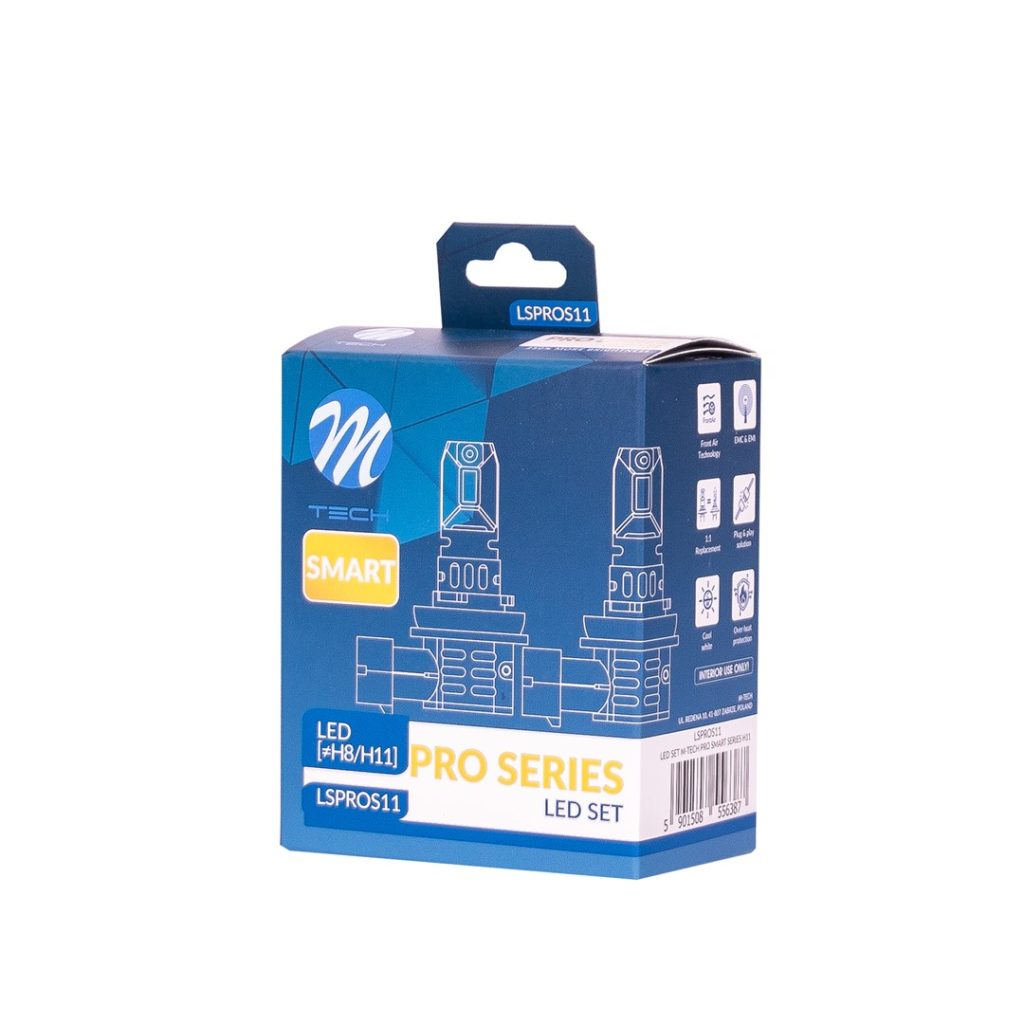 Εικόνα 4 από 4 — ΛΑΜΠΕΣ H11 12V 2x 21W max6.000K 4600lm PRO SMART SERIES LED  M-TECH – 2 τεμ.