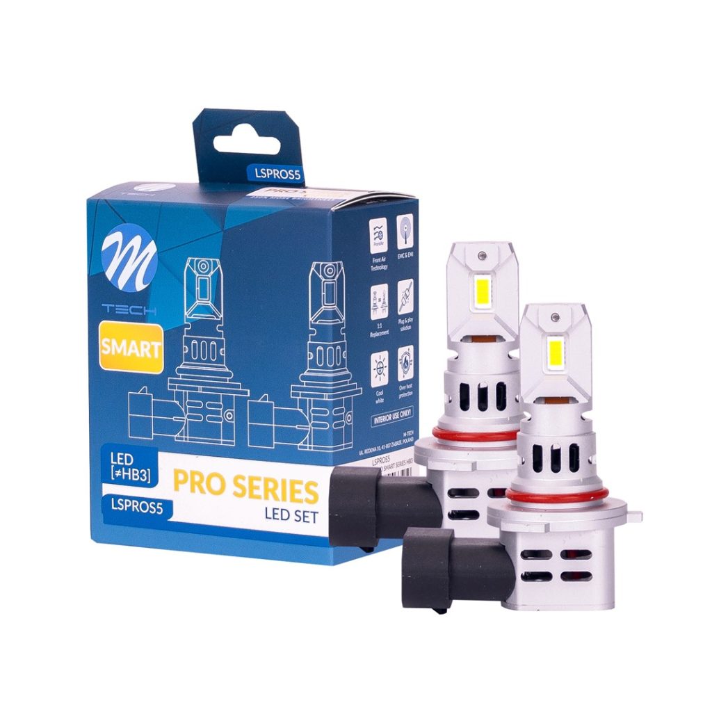 Εικόνα 1 από 4 — ΛΑΜΠΕΣ HΒ3 12V 2x 21W max6.000K 4600lm PRO SMART SERIES LED  M-TECH – 2 τεμ.