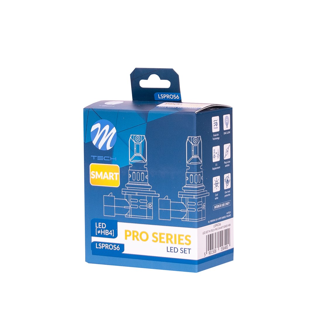 Εικόνα 4 από 4 — ΛΑΜΠΕΣ HΒ4 12V 2x 21W max6.000K 4600lm PRO SMART SERIES LED  M-TECH – 2 τεμ.