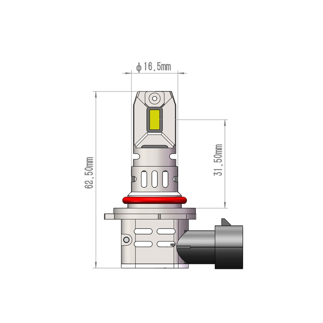 Εικόνα 3 από 4 — ΛΑΜΠEΣ LED HIR2 12V 6.000K 4.600lm LED CANBUS CSP3570 PRO SMART SERIES  M-TECH – 2 ΤΕΜ.