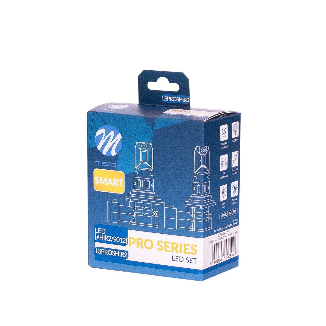 Εικόνα 4 από 4 — ΛΑΜΠEΣ LED HIR2 12V 6.000K 4.600lm LED CANBUS CSP3570 PRO SMART SERIES  M-TECH – 2 ΤΕΜ.