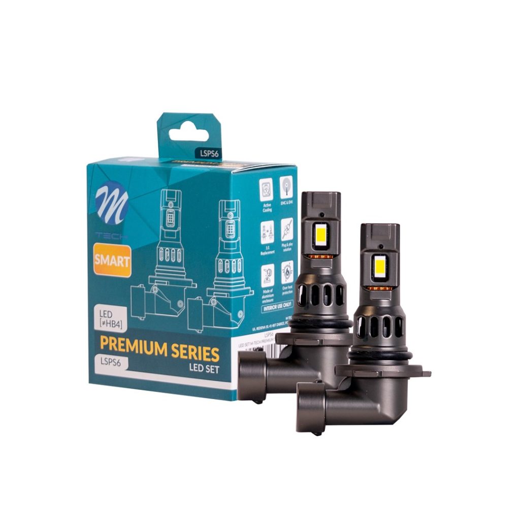 Εικόνα 1 από 2 — ΛΑΜΠΕΣ LED HΒ4 12V 70W 4000lm 6.000K CSP 3570 LED KIT CAN-BUS PREMIUM SMART SERIES  M-TECH – 2 τεμ.