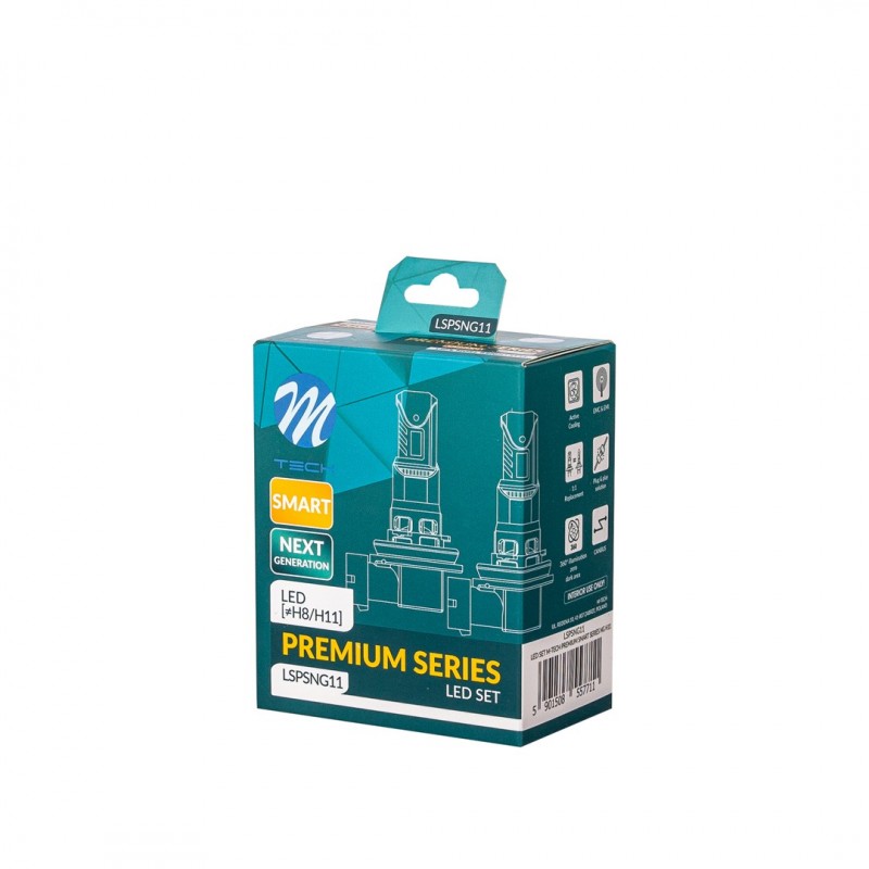 Εικόνα 3 από 3 — ΛΑΜΠEΣ LED H11 12V 6.000K 35W 4.000lm LED CANBUS CSP3570 PREMIUM SMART SERIES M-TECH – 2 ΤΕΜ.
