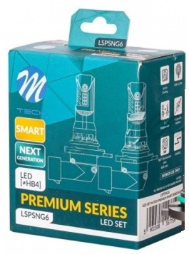 Εικόνα 2 από 3 — M-tech Λάμπες Led HB4 12V 6.000K 35W 4.000lm Led Canbus CSP3570 Premium Smart Series –  2 Τεμ (LSPSNG6/MT)