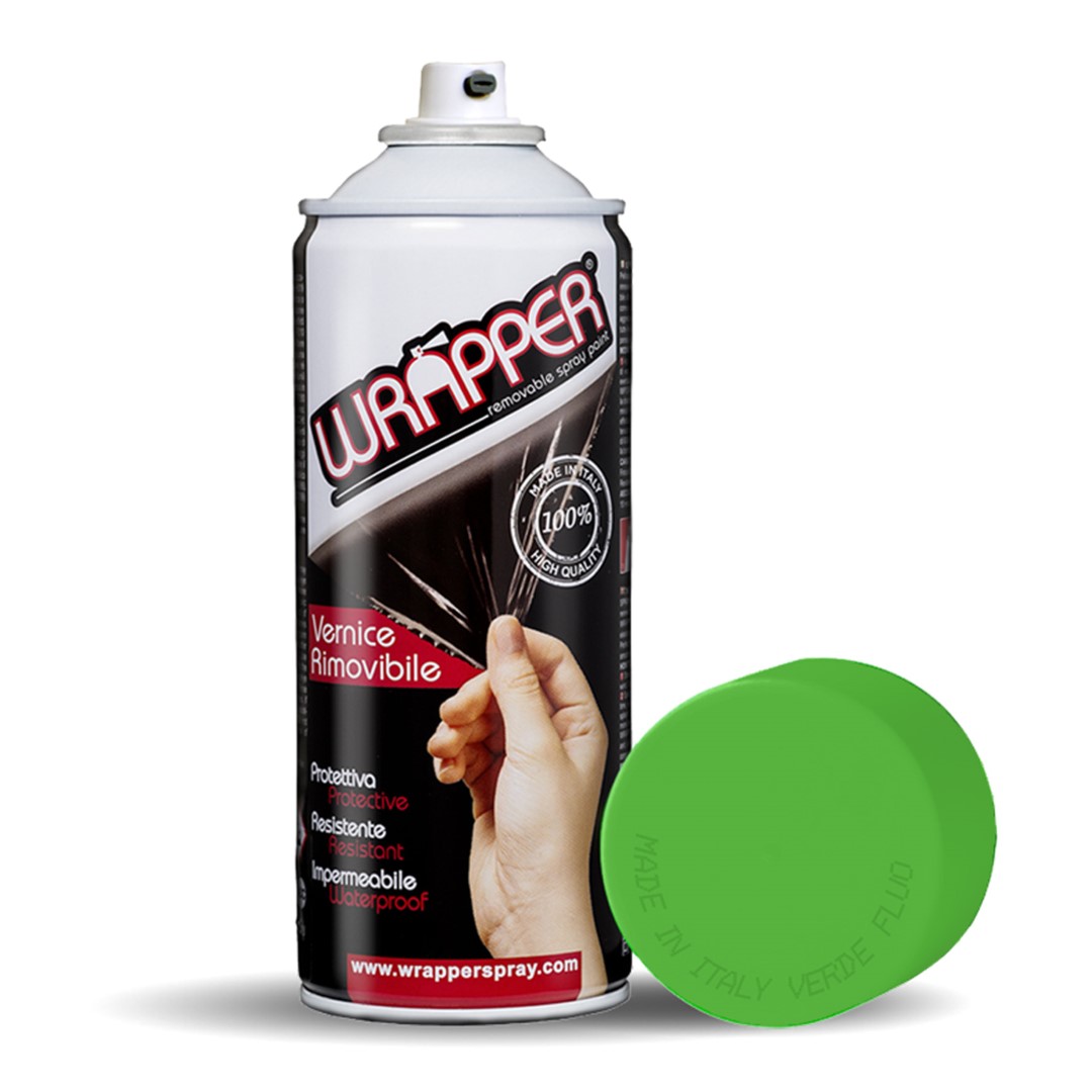 Εικόνα 1 από 2 — ΠΡΟΣΤΑΤΕΥΤΙΚΟ ΦΙΛΜ ΣΕ ΣΠΡΕΙ WRAPPER NEON GREEN 400 ml (ΠΡΑΣΙΝΟ ΦΩΣΦΟΡΙΖΕ ΧΡΩΜΑ)