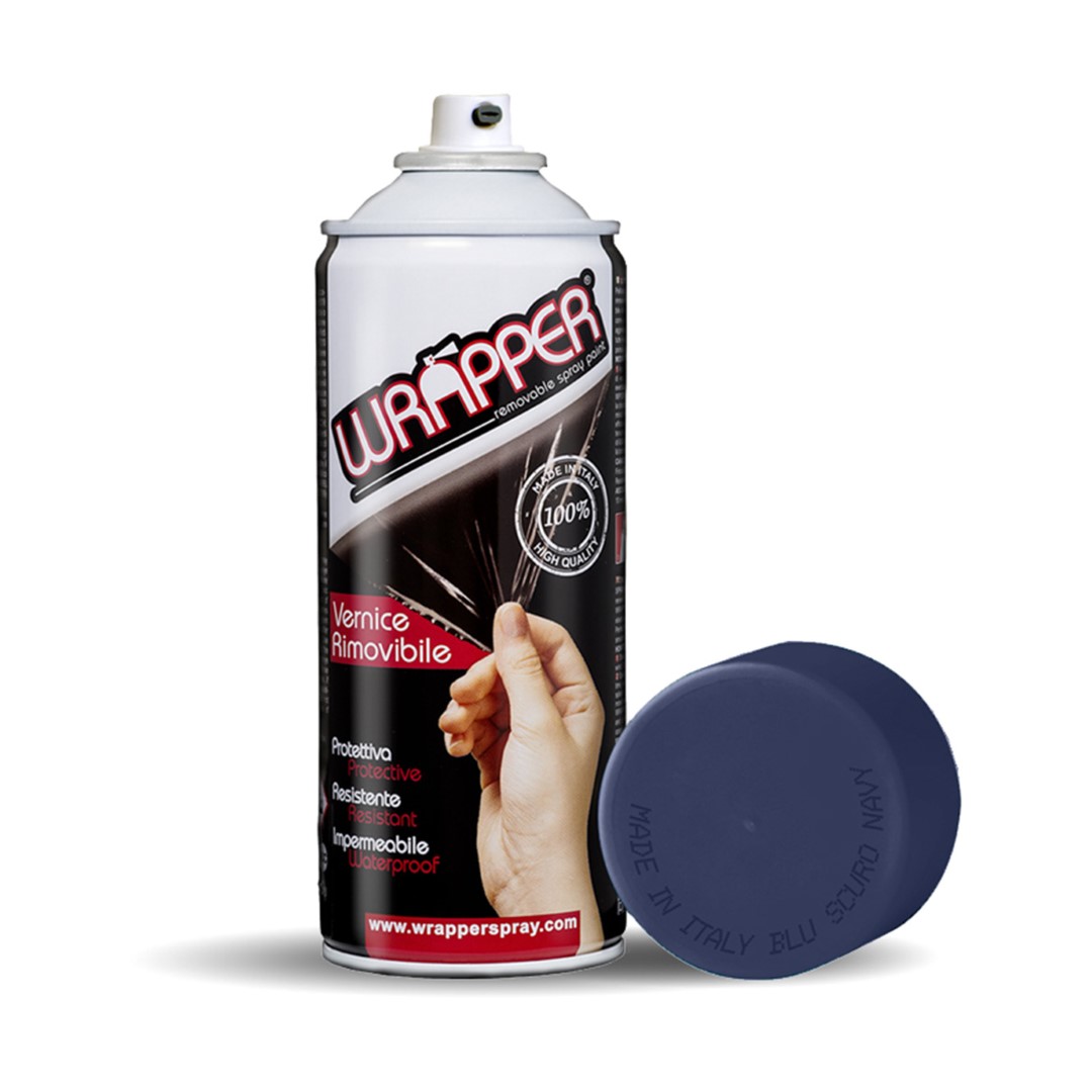 Εικόνα 1 από 2 — ΠΡΟΣΤΑΤΕΥΤΙΚΟ ΦΙΛΜ ΣΕ ΣΠΡΕΙ WRAPPER SPECIAL COLOUR NAVY DARK BLUE 400 ml (ΜΠΛΕ ΣΚΟΥΡΟ)