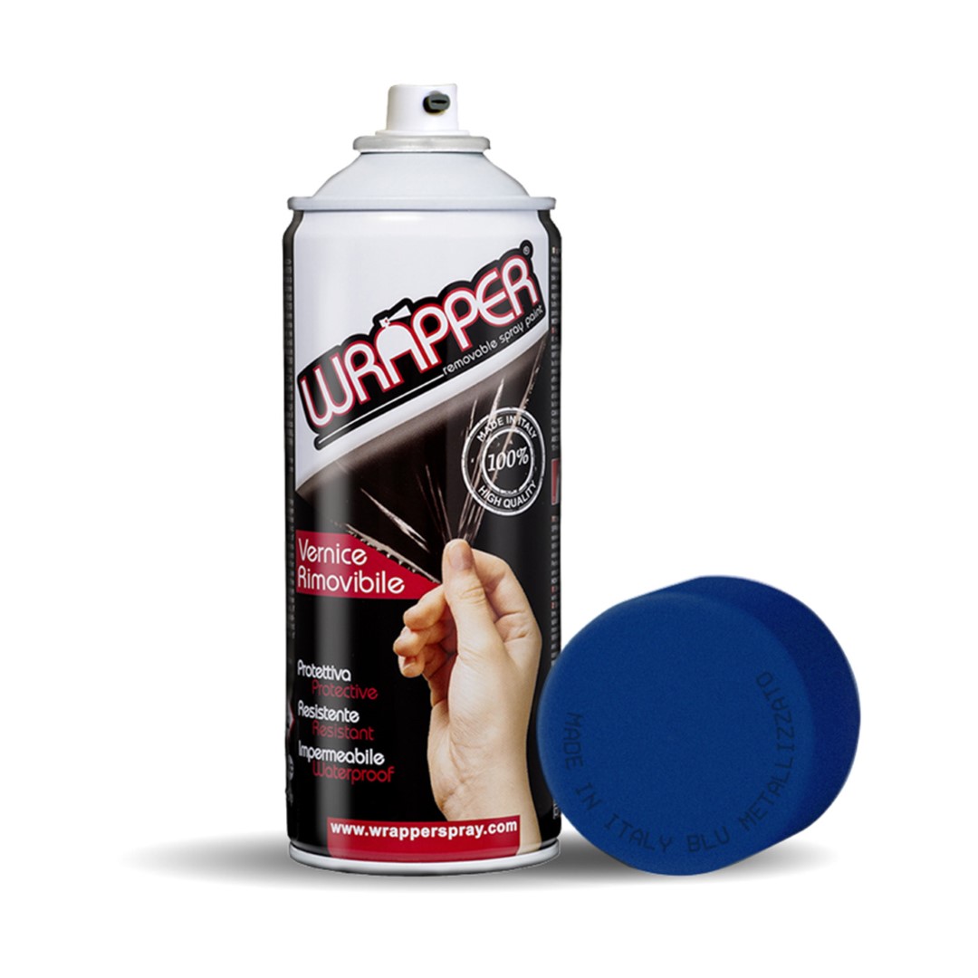 Εικόνα 1 από 2 — ΠΡΟΣΤΑΤΕΥΤΙΚΟ ΦΙΛΜ ΣΕ ΣΠΡΕΙ WRAPPER METALLIC BLUE 400 ml (ΜΠΛΕ ΜΕΤΑΛΛΙΖΕ)