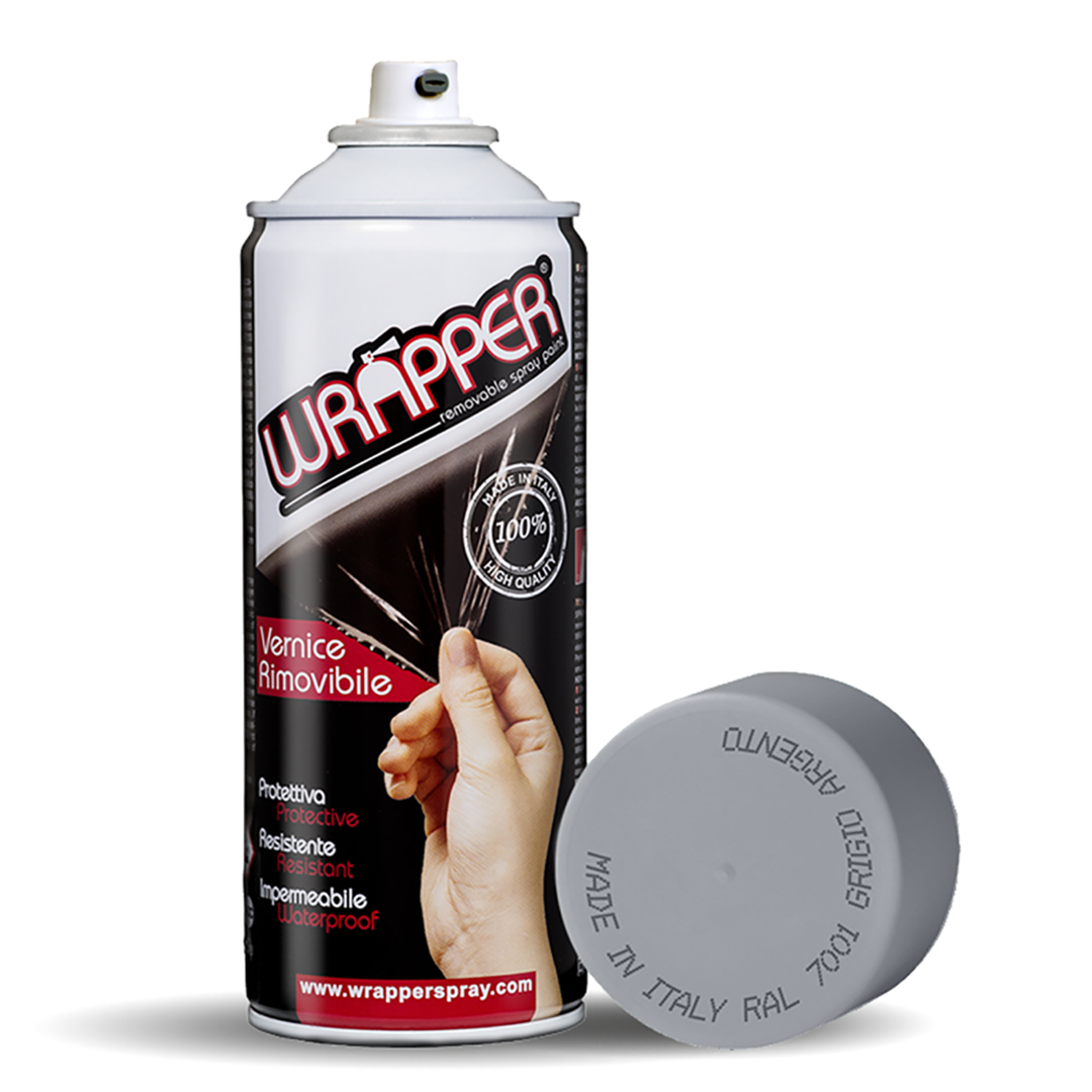 Εικόνα 1 από 2 — ΦΙΛΜ ΣΕ ΣΠΡΕΥ WRAPPER RAL COLOURS ΓΚΡΙ ΑΣΗΜΙ 400ml – 1 ΤΕΜ.