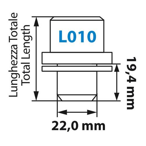 Εικόνα 1 από 2 — Μπουλόνια Ασφαλείας 14×1,50 19,44/42,6mm (22) ίσια με ροδέλα L010