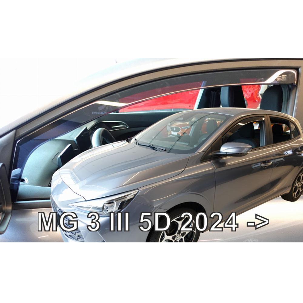 Εικόνα 1 από 6 — ΑΝΕΜΟΘΡΑΥΣΤΕΣ ΓΙΑ MG MG3 III 5D 2024+ ΣΕΤ ΑΥΤΟΚΙΝΗΤΟΥ ΑΠΟ ΕΥΚΑΜΠΤΟ ΦΙΜΕ ΠΛΑΣΤΙΚΟ HEKO – 4 ΤΕΜ