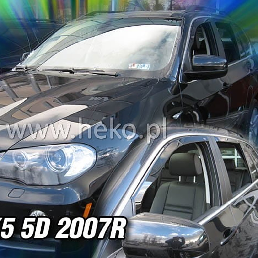 Εικόνα 1 από 5 — ΑΝΕΜΟΘΡΑΥΣΤΕΣ ΓΙΑ BMW X5 5D E70 2007-2013 ΖΕΥΓΑΡΙ ΑΠΟ ΕΥΚΑΜΠΤΟ ΦΙΜΕ ΠΛΑΣΤΙΚΟ HEKO – 2 ΤΕΜ.