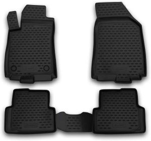 ΠΑΤΑΚΙΑ ΣΕ ΣΚΑΦΗ TPE ΛΑΣΤΙΧΟ ΓΙΑ CHEVROLET AVEO 2011-2015 ΣΕ ΜΑΥΡΟ ΧΡΩΜΑ NOVLINE - 4 ΤΕΜ.