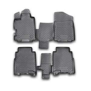 ΠΑΤΑΚΙΑ ΣΕ ΣΚΑΦΗ TPE ΛΑΣΤΙΧΟ ΓΙΑ HONDA FR-V 2004-2009 ΣΕ ΜΑΥΡΟ ΧΡΩΜΑ NOVLINE - 4 ΤΕΜ.