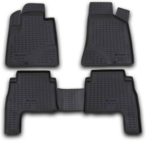 ΠΑΤΑΚΙΑ ΣΕ ΣΚΑΦΗ TPE ΛΑΣΤΙΧΟ ΓΙΑ HYUNDAI SANTA FE 2006-2010 ΣΕ ΜΑΥΡΟ ΧΡΩΜΑ NOVLINE - 4 ΤΕΜ.