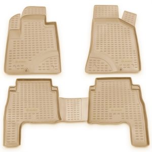 ΠΑΤΑΚΙΑ ΣΕ ΣΚΑΦΗ TPE ΛΑΣΤΙΧΟ ΓΙΑ HYUNDAI SANTA FE 2006-2010 ΣΕ ΜΠΕΖ ΧΡΩΜΑ NOVLINE - 4 ΤΕΜ.