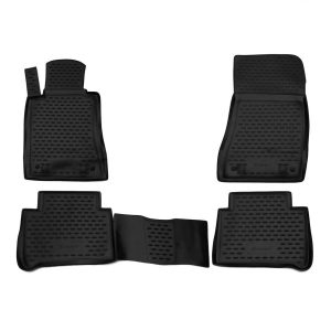 ΠΑΤΑΚΙΑ ΣΕ ΣΚΑΦΗ TPE ΛΑΣΤΙΧΟ ΓΙΑ MERCEDES E CLASS W210 1995-2000 / MERCEDES E CLASS W211 03/2002-02/2009 ΣΕ ΜΑΥΡΟ ΧΡΩΜΑ NOVLINE - 4 ΤΕΜ.