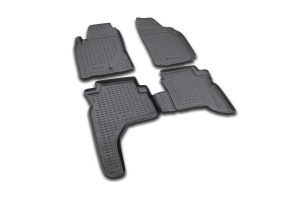 ΠΑΤΑΚΙΑ ΣΕ ΣΚΑΦΗ TPE ΛΑΣΤΙΧΟ ΓΙΑ MITSUBISHI PAJERO SPORT 1997-2008 ΣΕ ΜΑΥΡΟ ΧΡΩΜΑ NOVLINE - 4 ΤΕΜ.