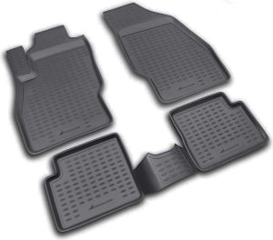 ΠΑΤΑΚΙΑ ΣΕ ΣΚΑΦΗ TPE ΛΑΣΤΙΧΟ ΓΙΑ OPEL CORSA D 09/2006-2014 / OPEL CORSA E 2014-2019 ΣΕ ΜΑΥΡΟ ΧΡΩΜΑ NOVLINE - 4 ΤΕΜ.