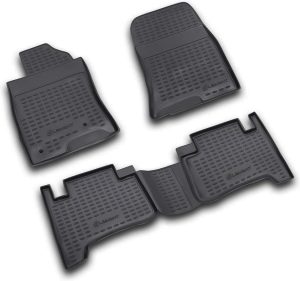 ΠΑΤΑΚΙΑ ΣΕ ΣΚΑΦΗ TPE ΛΑΣΤΙΧΟ ΓΙΑ TOYOTA LAND CRUISER PRADO 2003-2009 ΣΕ ΑΝΘΡΑΚΙ ΣΚΟΥΡΟ ΓΚΡΙ ΧΡΩΜΑ NOVLINE - 4 ΤΕΜ.