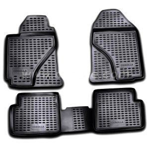 ΠΑΤΑΚΙΑ ΣΕ ΣΚΑΦΗ TPE ΛΑΣΤΙΧΟ ΓΙΑ TOYOTA COROLLA 2002-2007 ΣΕ ΜΑΥΡΟ ΧΡΩΜΑ NOVLINE - 4 ΤΕΜ.