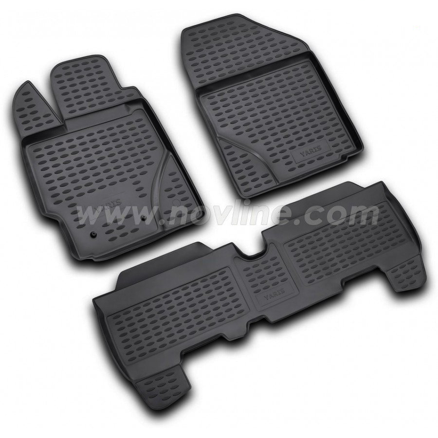 Εικόνα 1 από 1 — ΠΑΤΑΚΙΑ ΣΕ ΣΚΑΦΗ TPE ΛΑΣΤΙΧΟ ΓΙΑ TOYOTA YARIS 01/2006-09/2011  ΣΕ ΜΑΥΡΟ ΧΡΩΜΑ NOVLINE – 4 ΤΕΜ.