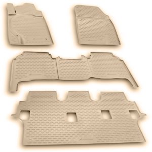 ΠΑΤΑΚΙΑ ΣΕ ΣΚΑΦΗ TPE ΛΑΣΤΙΧΟ ΓΙΑ TOYOTA LAND CRUISER 200 11/2007-2015 ΣΕ ΜΠΕΖ ΧΡΩΜΑ NOVLINE - 5 ΤΕΜ.