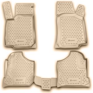 ΠΑΤΑΚΙΑ ΣΕ ΣΚΑΦΗ TPE ΛΑΣΤΙΧΟ ΓΙΑ VW GOLF 4 1998-2004 / VW BORA 1998-2005 ΣΕ ΜΠΕΖ ΧΡΩΜΑ NOVLINE - 4 ΤΕΜ.