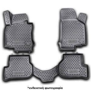 ΠΑΤΑΚΙΑ ΣΕ ΣΚΑΦΗ TPE ΛΑΣΤΙΧΟ ΓΙΑ VW GOLF 6 2009-2012 ΣΕ ΜΑΥΡΟ ΧΡΩΜΑ NOVLINE - 4 ΤΕΜ.