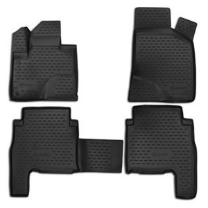 ΠΑΤΑΚΙΑ ΣΕ ΣΚΑΦΗ TPE ΛΑΣΤΙΧΟ ΓΙΑ HYUNDAI SANTA FE 5D 2007-2012 ΣΕ ΜΑΥΡΟ ΧΡΩΜΑ NOVLINE - 4 ΤΕΜ.