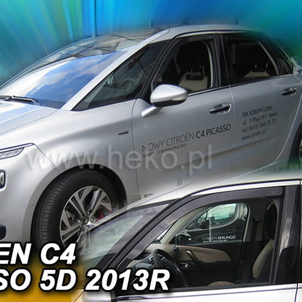 Εικόνα 1 από 5 — ΑΝΕΜΟΘΡΑΥΣΤΕΣ ΓΙΑ CITROEN C4 PICASSO / GRAND MK2 5D 2013-2020 ΖΕΥΓΑΡΙ ΑΠΟ ΕΥΚΑΜΠΤΟ ΦΙΜΕ ΠΛΑΣΤΙΚΟ HEKO – 2 ΤΕΜ.
